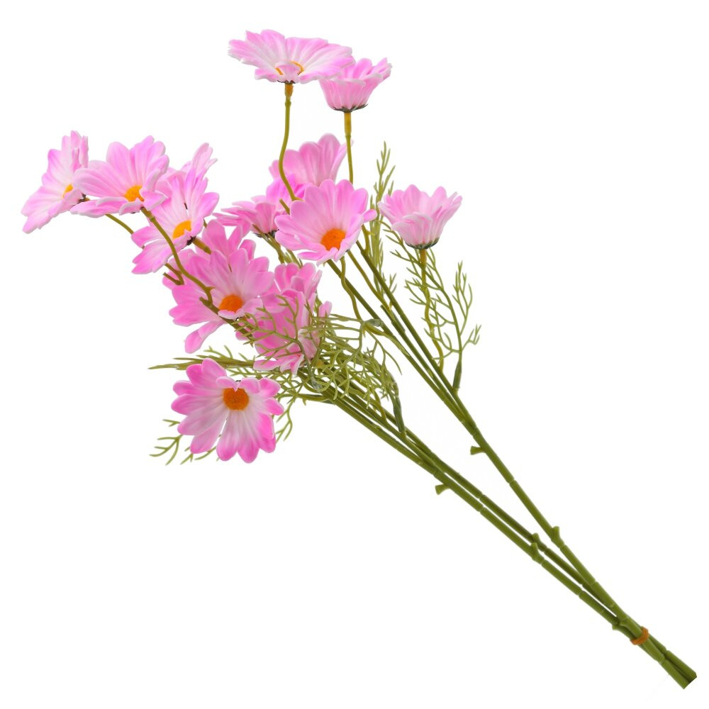 Цветы искусственные "Букет Хризантем из 3шт", L15 W15 H50 см