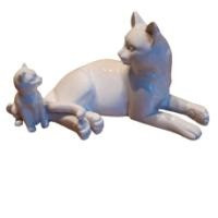 Декоративная фигурка "Кошка с котенком"                   