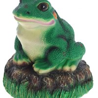 Декоративная садовая фигурка "Лягушка на камне"