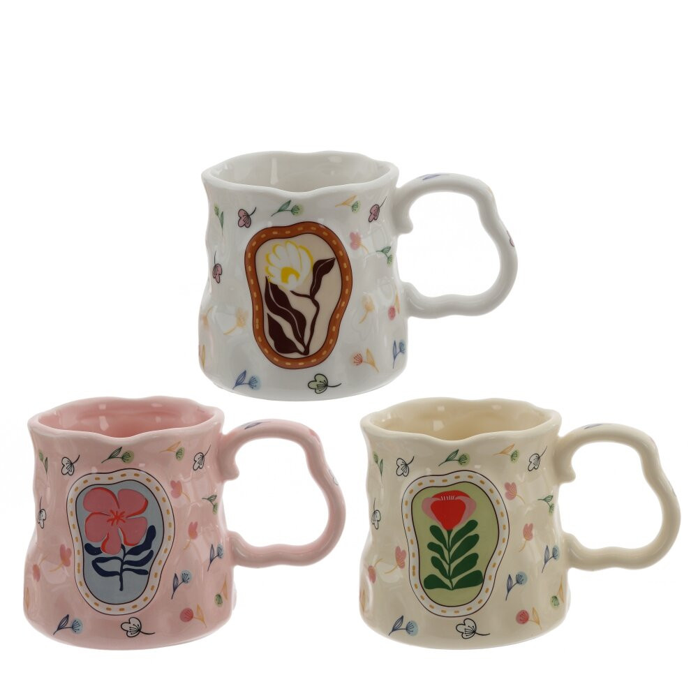 Кружка, 360 мл, L4 W9,5 H9,5 см, 3в.