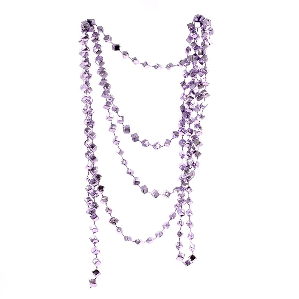 Украшение новогоднее Бусы "Ромбики", L10 м