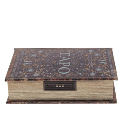 Шкатулка-книга с кодовым замком "Таро", L17,5 W7 H27 см