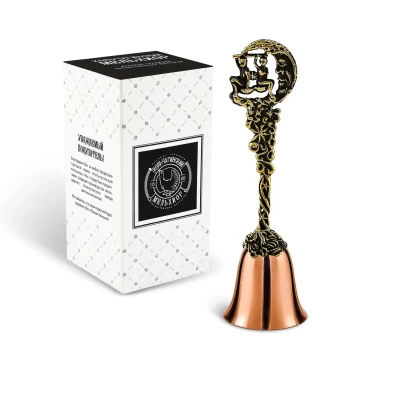 Колокольчик "Зодиак-Весы" медь-латунь с чернением