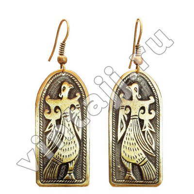 Серьги "Сказочная птица"