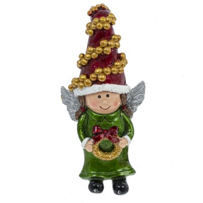 Фигурка декоративная "Ангел/Дед Мороз/Снеговик/Гном", L5 W3,5 H10,5 см, 4в. Фигурка декоративная "Ангел/Дед Мороз/Снеговик/Гном", L5 W3,5 H10,5 см, 4в.