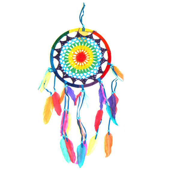 Ловец снов цветной 57см, d.21см
