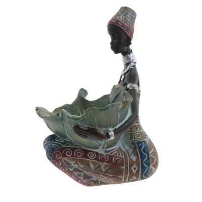 Фигурка декоративная "Африканка", L14,5 W9,5 H14 см