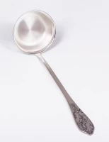 Ложка разливательная из мельхиора с посеребрением