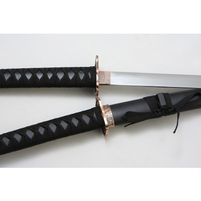 Набор самурайских мечей, 2 шт. Ножны черные, цуба- медная