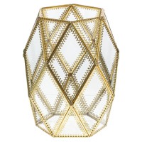 Ваза для искусственных цветов, L16 W16 H22 см