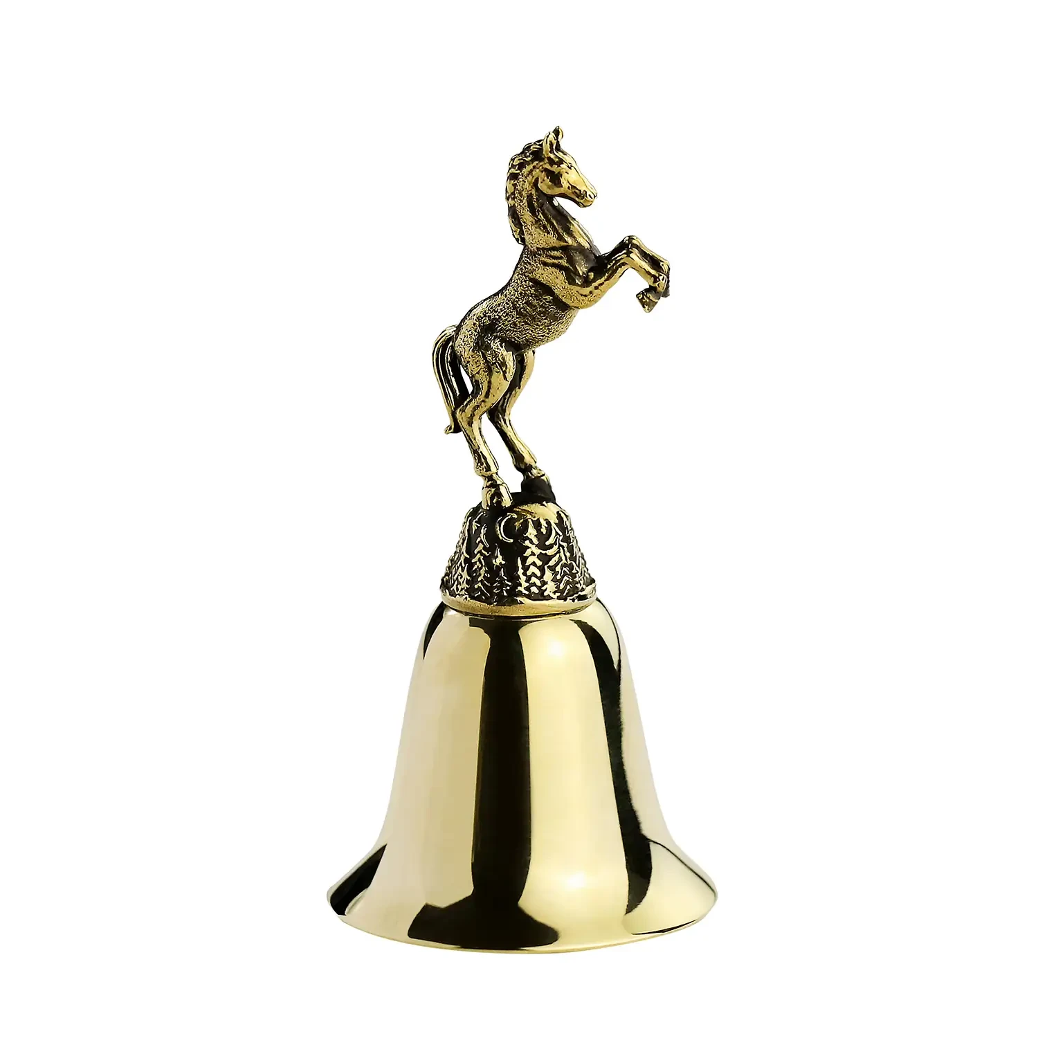 Колокольчик "Лошадь" латунный с чернением (малый)