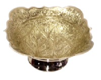 Конфетница латунь резная полированная h-20 см