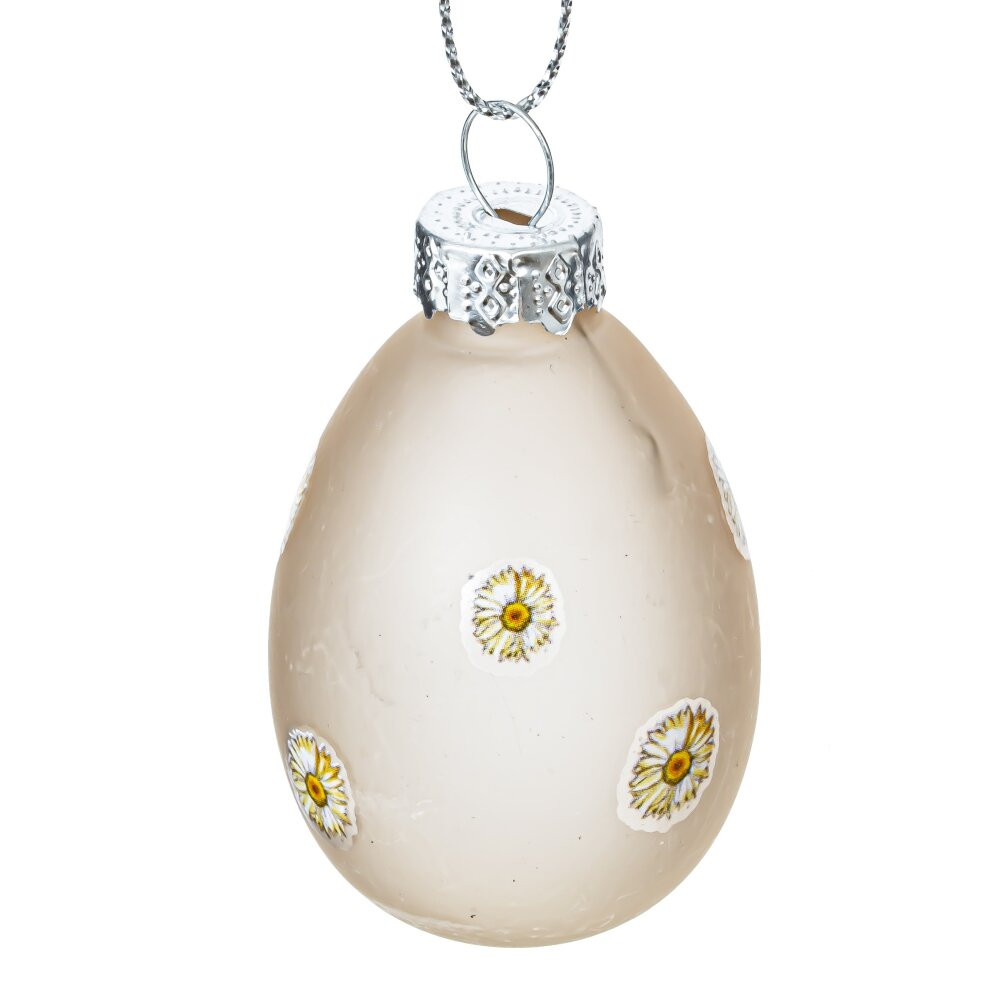 Набор из 8-ми изделий декоративных подвесных "Яйцо пасхальное" D 3.5 см, L4 W4 H38 см