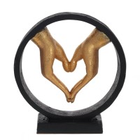 Фигурка декоративная "Сердце из рук", L19,5 W6,5 H21,5 см