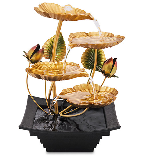 FNT-05/1 Настольный фонтан "Золотая лилия"