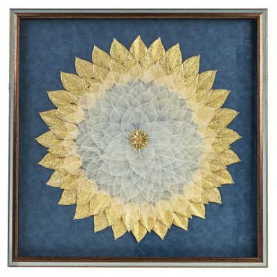 Панно "Золотые листья", L79 W5 H79 см