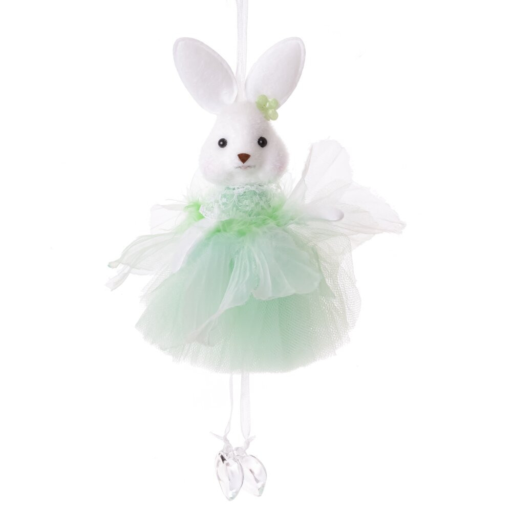 Изделие декоративное подвесное "Зайка" (блок 6шт), L9 W4,5 H19 см, 2в.