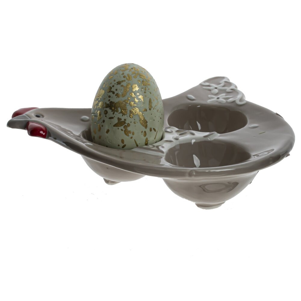 Тарелка для 3-х яиц, L15 W16 H3 см