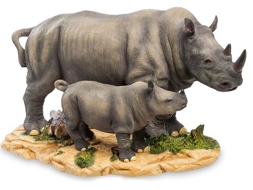 Статуэтка "Носорог с малышом" Статуэтка "Носорог с малышом"
