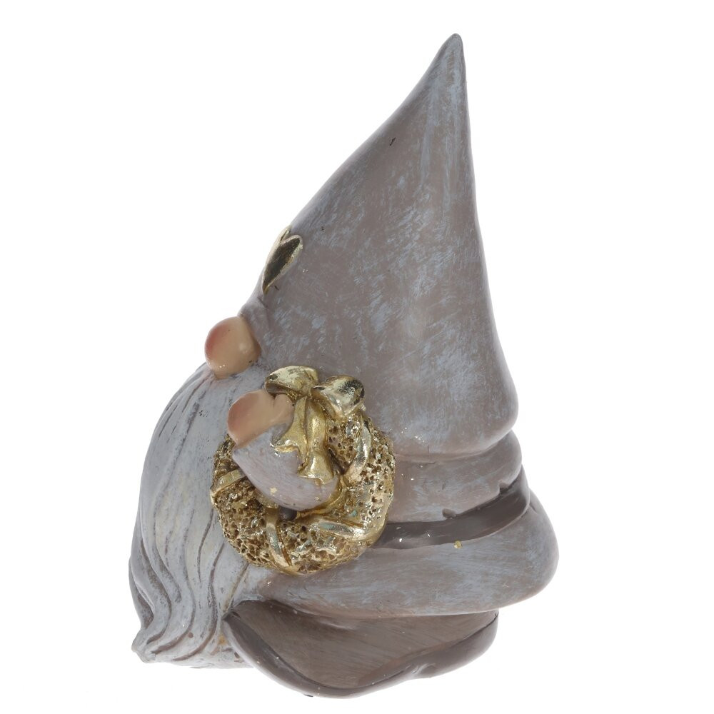 Фигурка декоративная "Гном", L8 W7,5 H10,5 см, 2в.