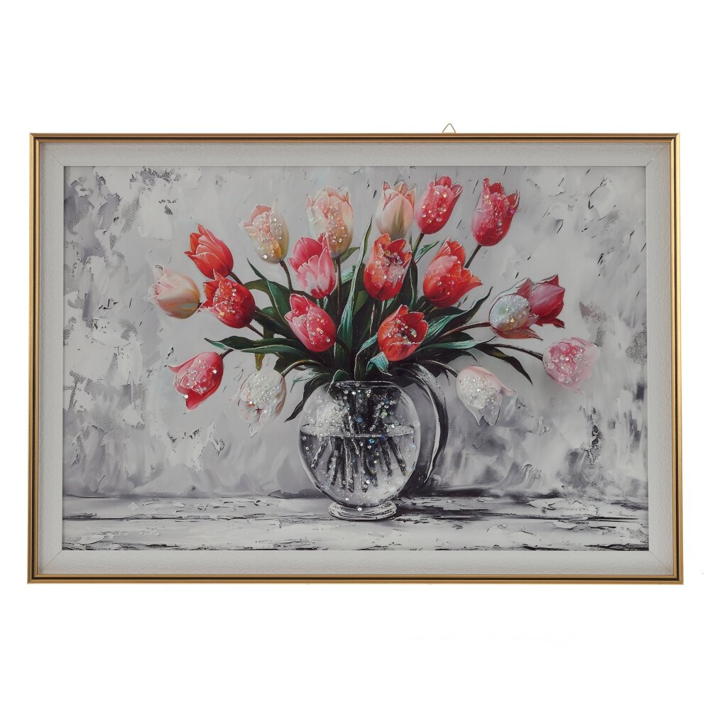 Панно с кристальным декором, L65 W3 H44,5 см