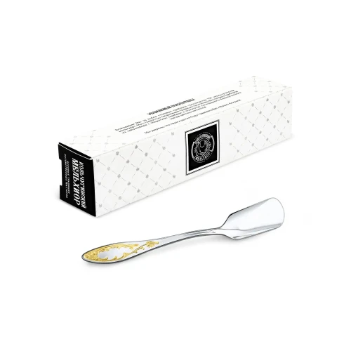 Лопатка для икры "Пламя" позолоченный рисунок