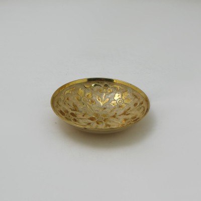 Конфетница золотистая из латуни