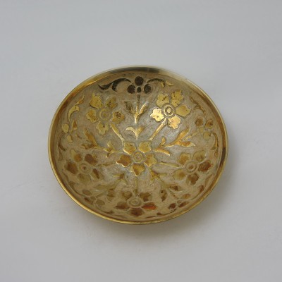 Конфетница золотистая из латуни