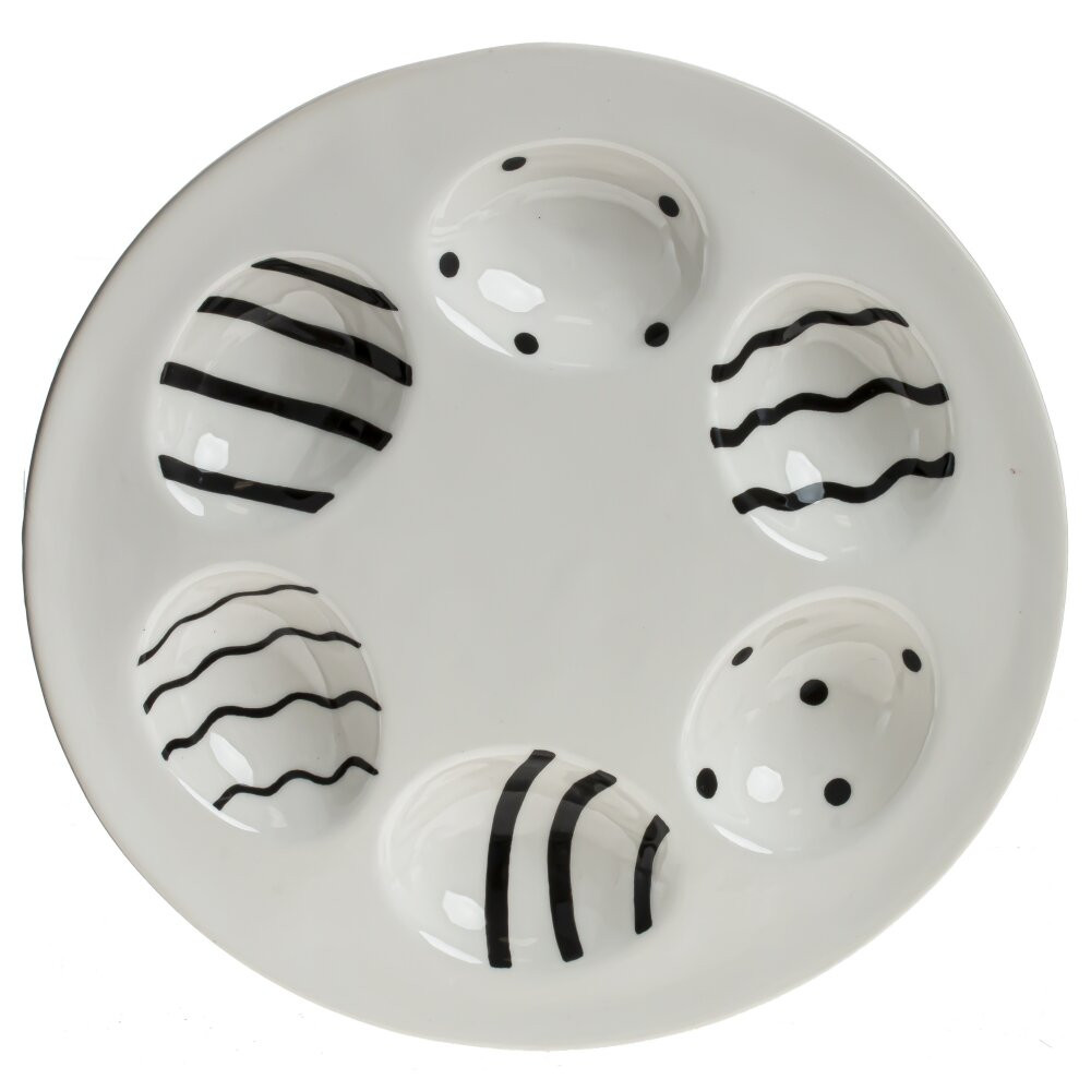 Тарелка для 6-ти яиц, L18 W18 H2 см