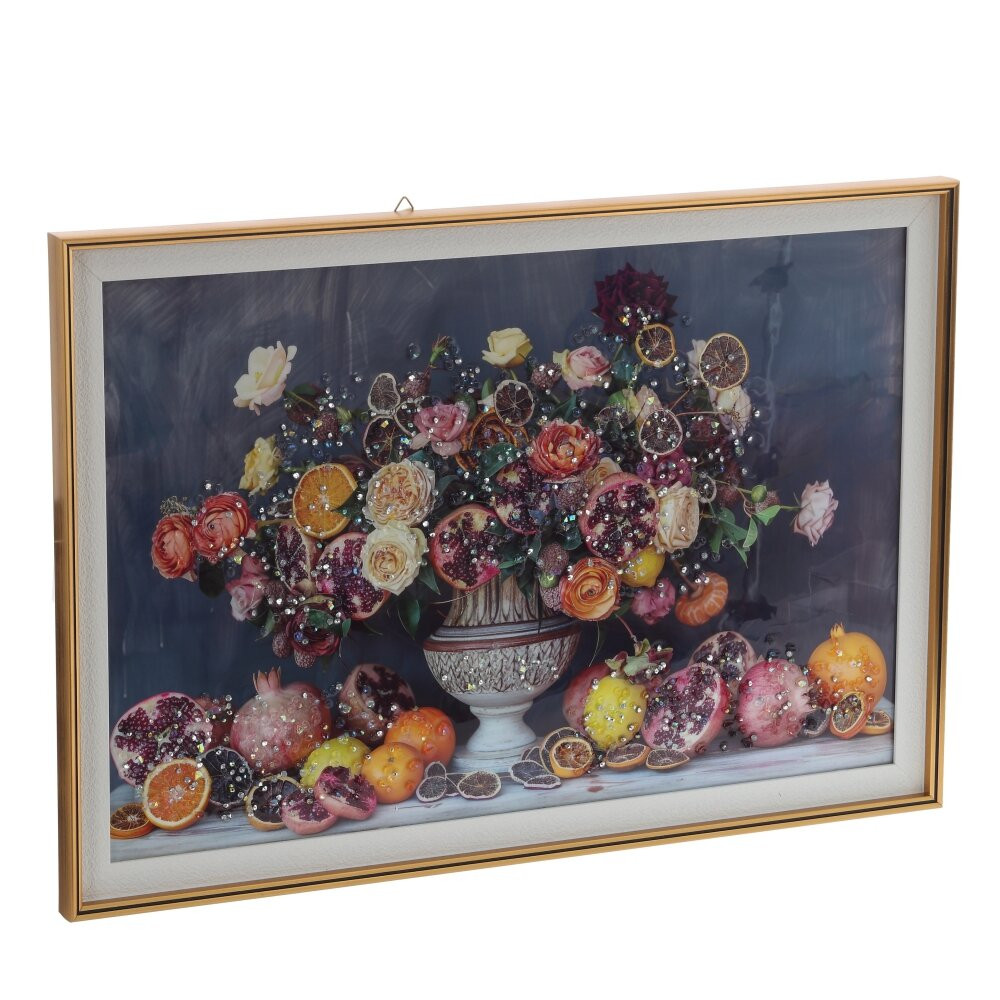 Панно с кристальным декором, L65 W3 H44 см