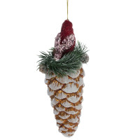 Украшение новогоднее "Шишка", L8 W8 H18,5 см