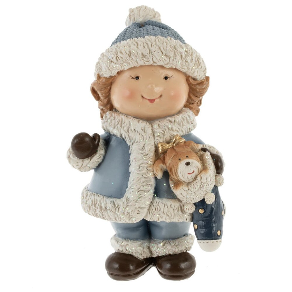 Фигурка декоративная "Девочка", L6 W6 H11,5 см, 2в.