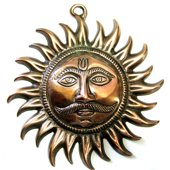 Панно Солнце 18см, силумин