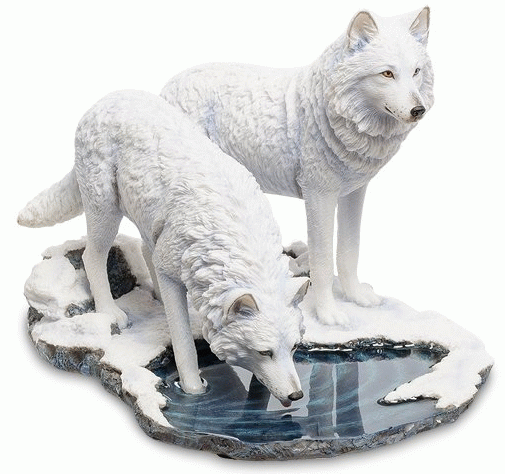 Статуэтка "Белые волки"