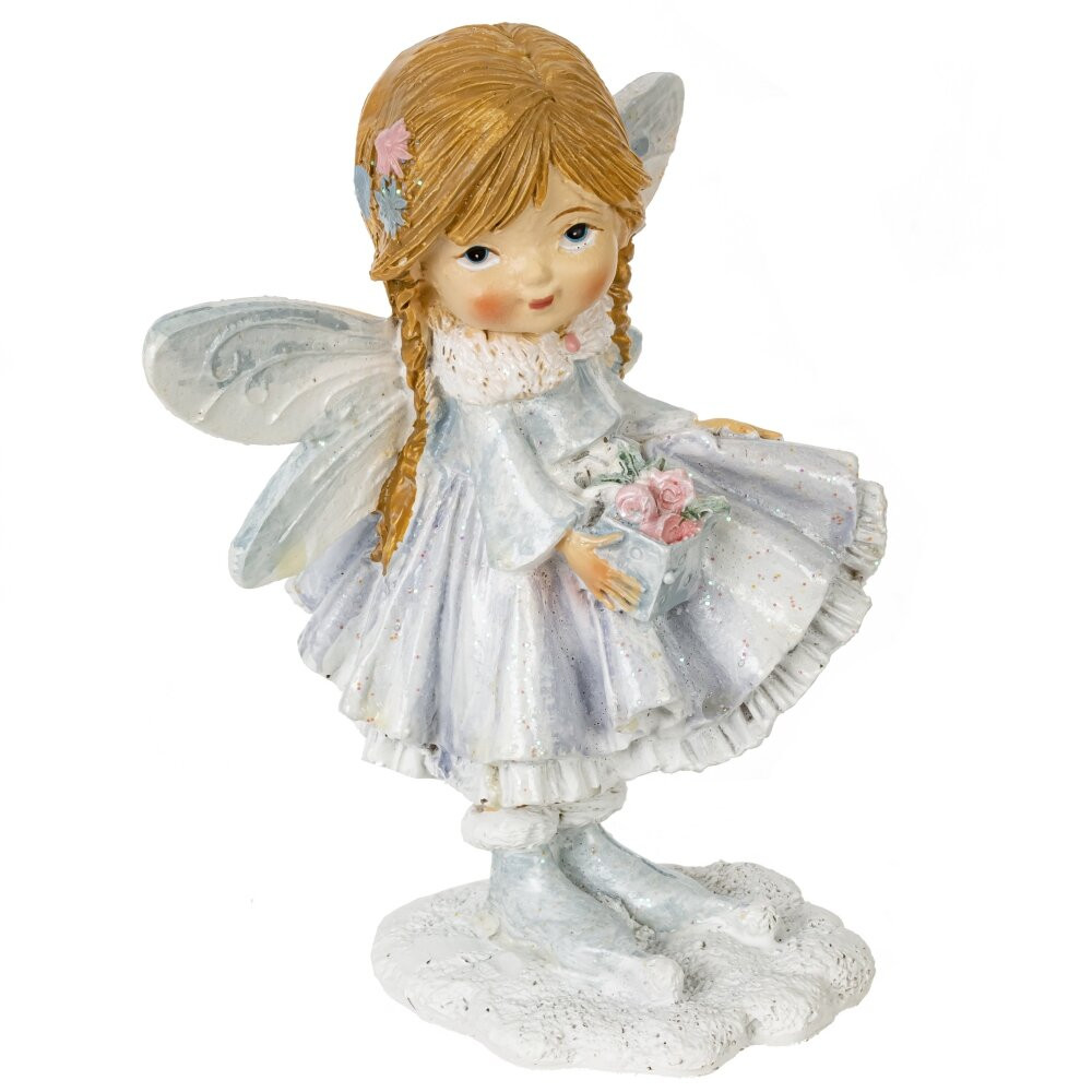 Фигурка декоративная "Девочка-фея", L8 W8,5 H11 см