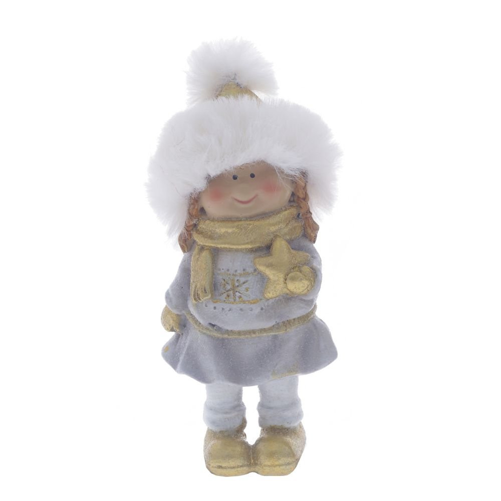 Фигурка декоративная "Мальчик/Девочка", L6 W5 H13 см, 2в.