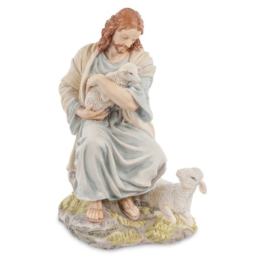 Статуэтка "Иисус Христос и ягненок"