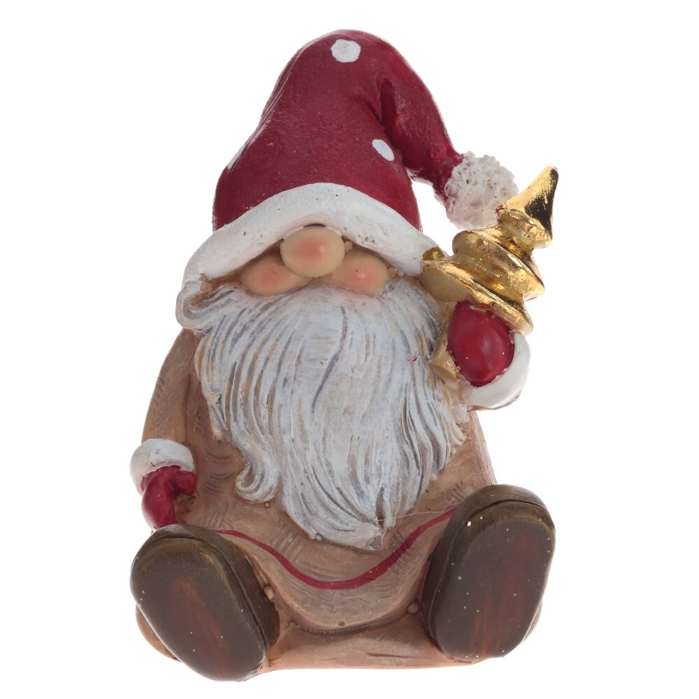 Фигурка декоративная "Гном", L6,5 W6,5 H8,5 см, 2в.