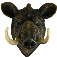 Декоративная садовая фигура "Голова кабана"