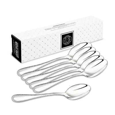 Набор столовых ложек "Капелька" посеребренный