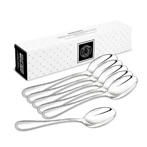 Набор столовых ложек "Капелька" посеребренный