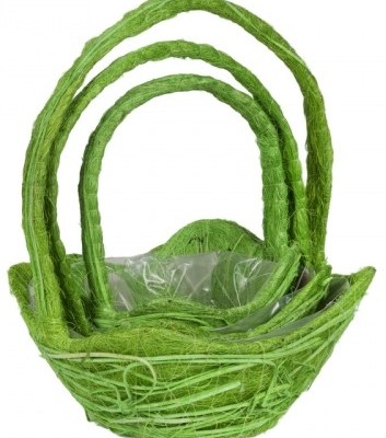 Набор корзин для флористики "Зелень" Набор корзин для флористики "Зелень"
