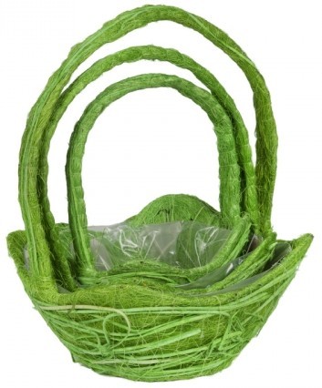 Набор корзин для флористики "Зелень" Набор корзин для флористики "Зелень"