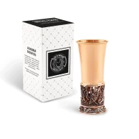 Стопка "Глухари" медная М1 с чернением