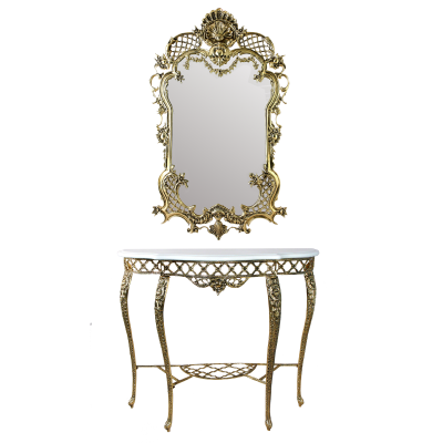 Зеркало Рендада в раме, золото