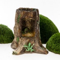 Декоративный фонтан для сада "Сосновый пень"     