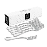 Набор столовых вилок "Капелька" посеребренный