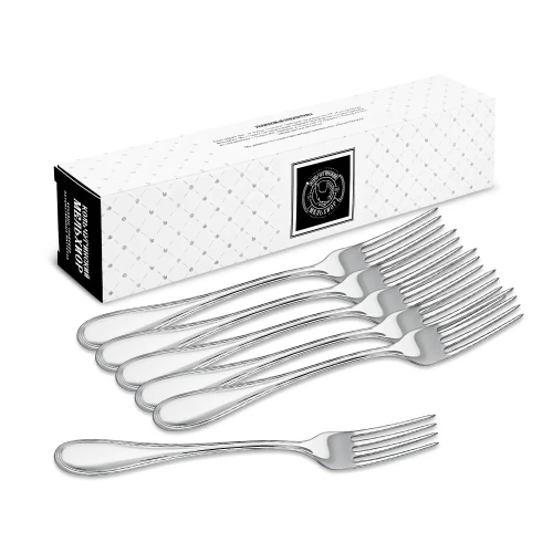 Набор столовых вилок "Капелька" посеребренный