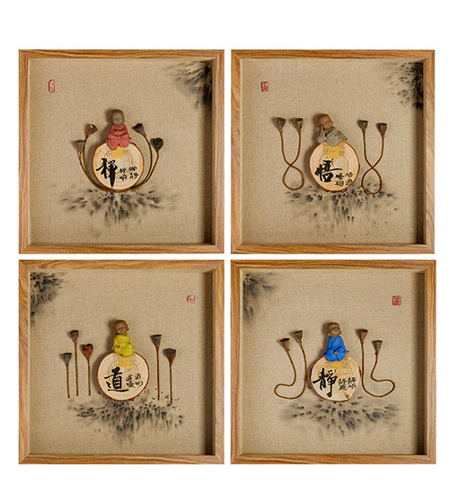 ART-403 Панно модульное из четырёх картин "Дзен медитация"