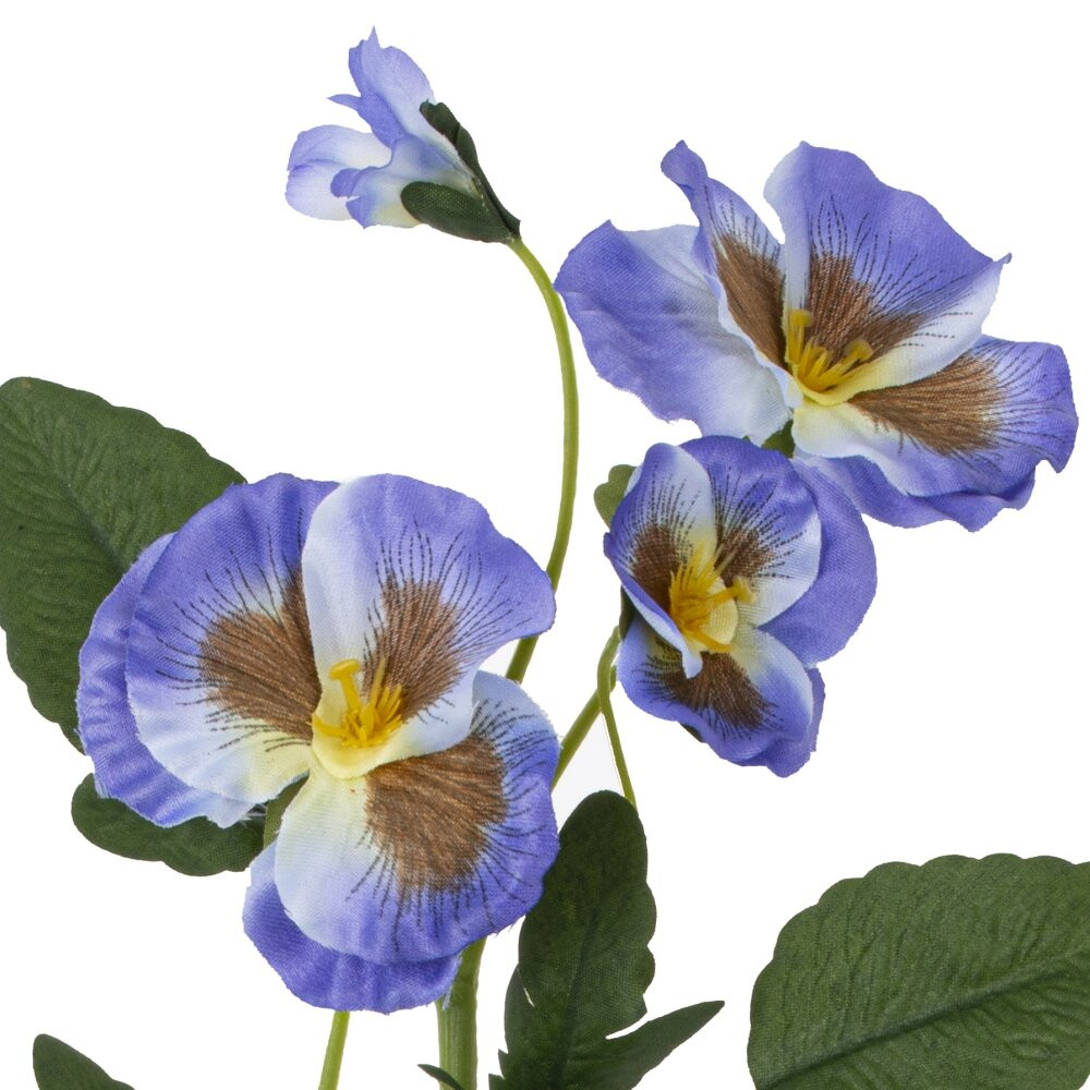 Цветок искусственный "Фиалка", L12 W8 H38 см